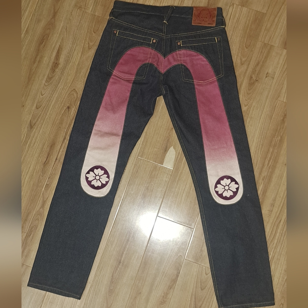 EVISU Japan Vintage Selvage Daicock Jeans – Purple Gradient